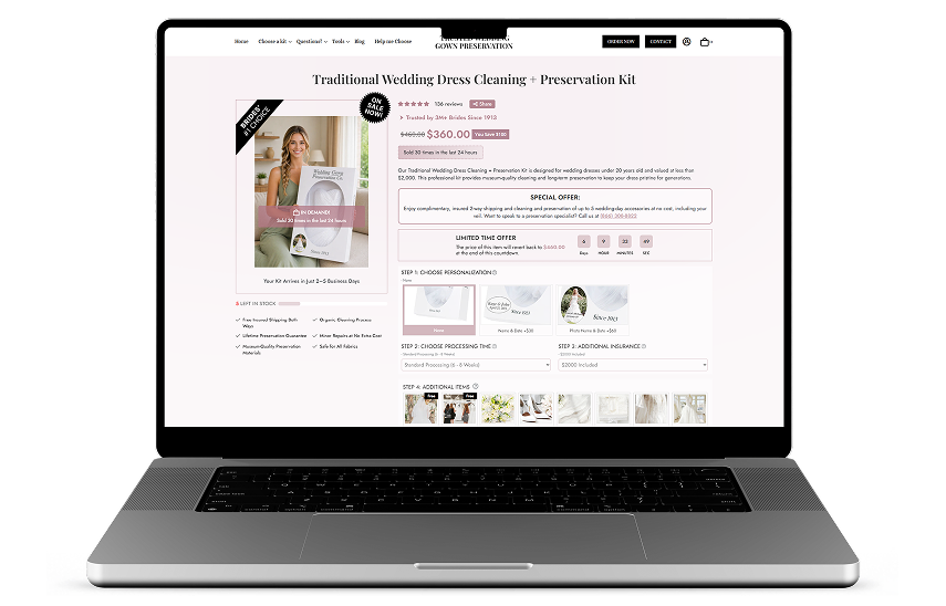 Customisable Order Options